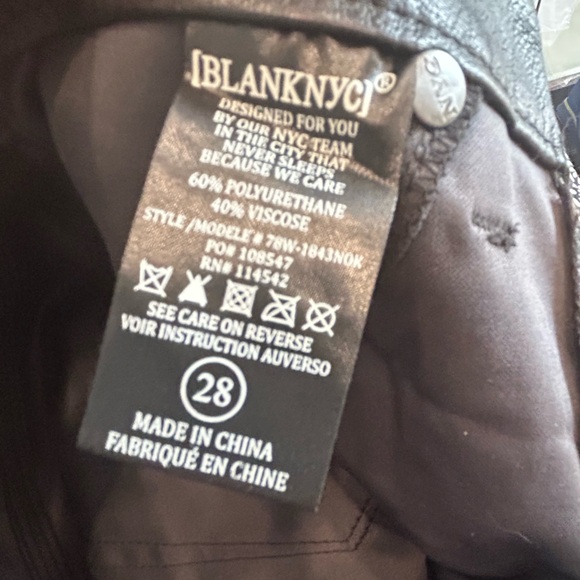BlankNYC BOOM BAP VEGAN LEATHER PANT - Picture 7 of 7